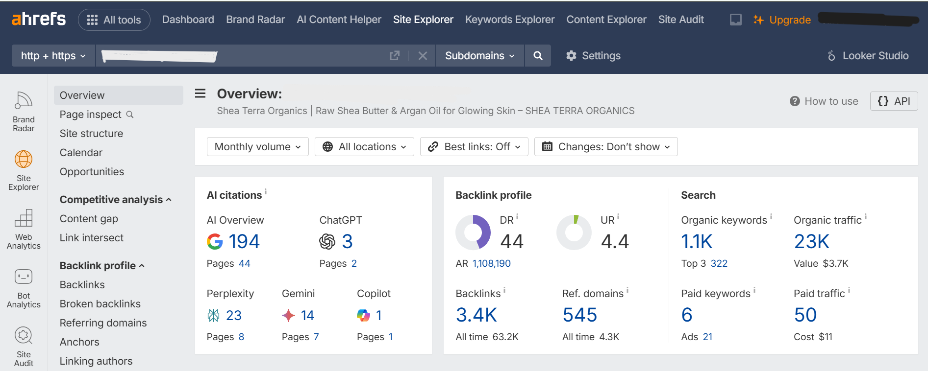 Website SEO Metrics